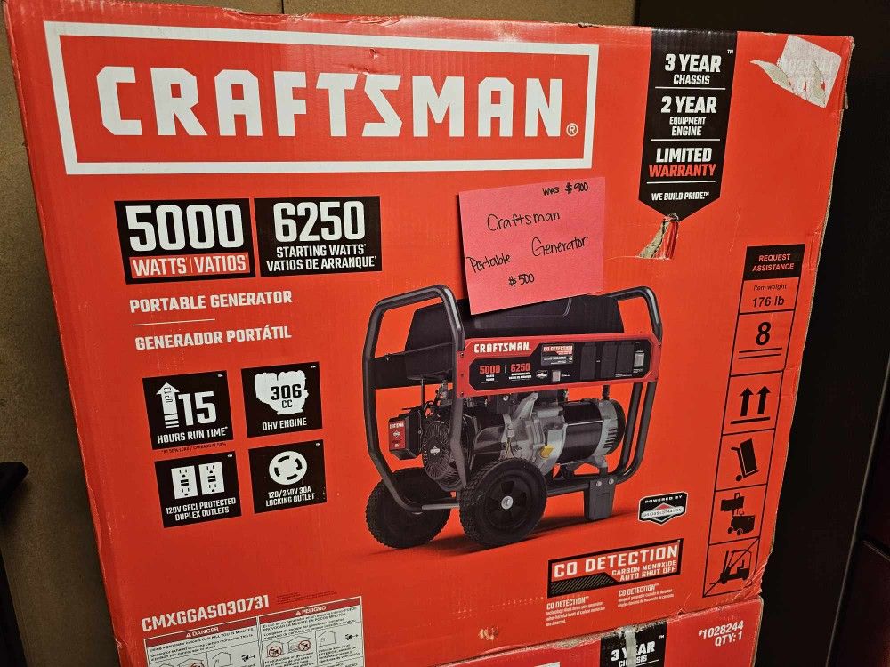 Brand New Craftsman Portable Generator 