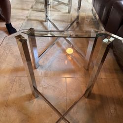 Glass Table Set For Sale