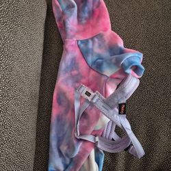 DOG HOODIE & HARNRSS & LEASH -NWT