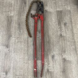 Wheeler Rex Cast Iron Pipe 26” Chain Snap Cutter 