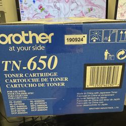 Brother Genuine High Yield Toner Cartridge, TN650, Replacement Black Toner, Page Yield Up To 8,000 Pages