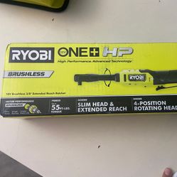 Ryobi 18V Brushless 3/8 Extended Ratchet