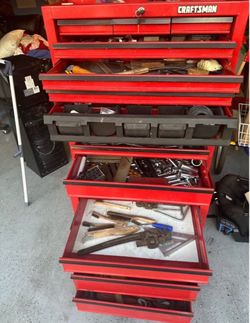 Craftsman Cherry Red 3 Tier Toolbox Heavy Duty  with huge selection of Craftsman Tools