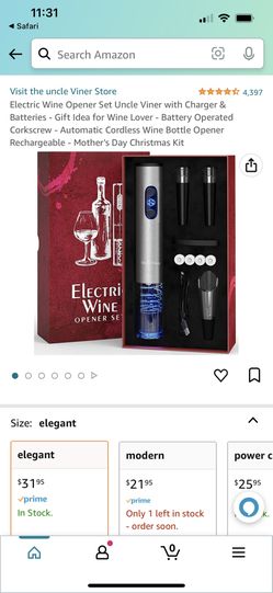 New Electric Wine Opener Set