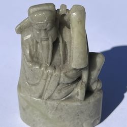Jade Incense Burner In The Likeness Of Confucius