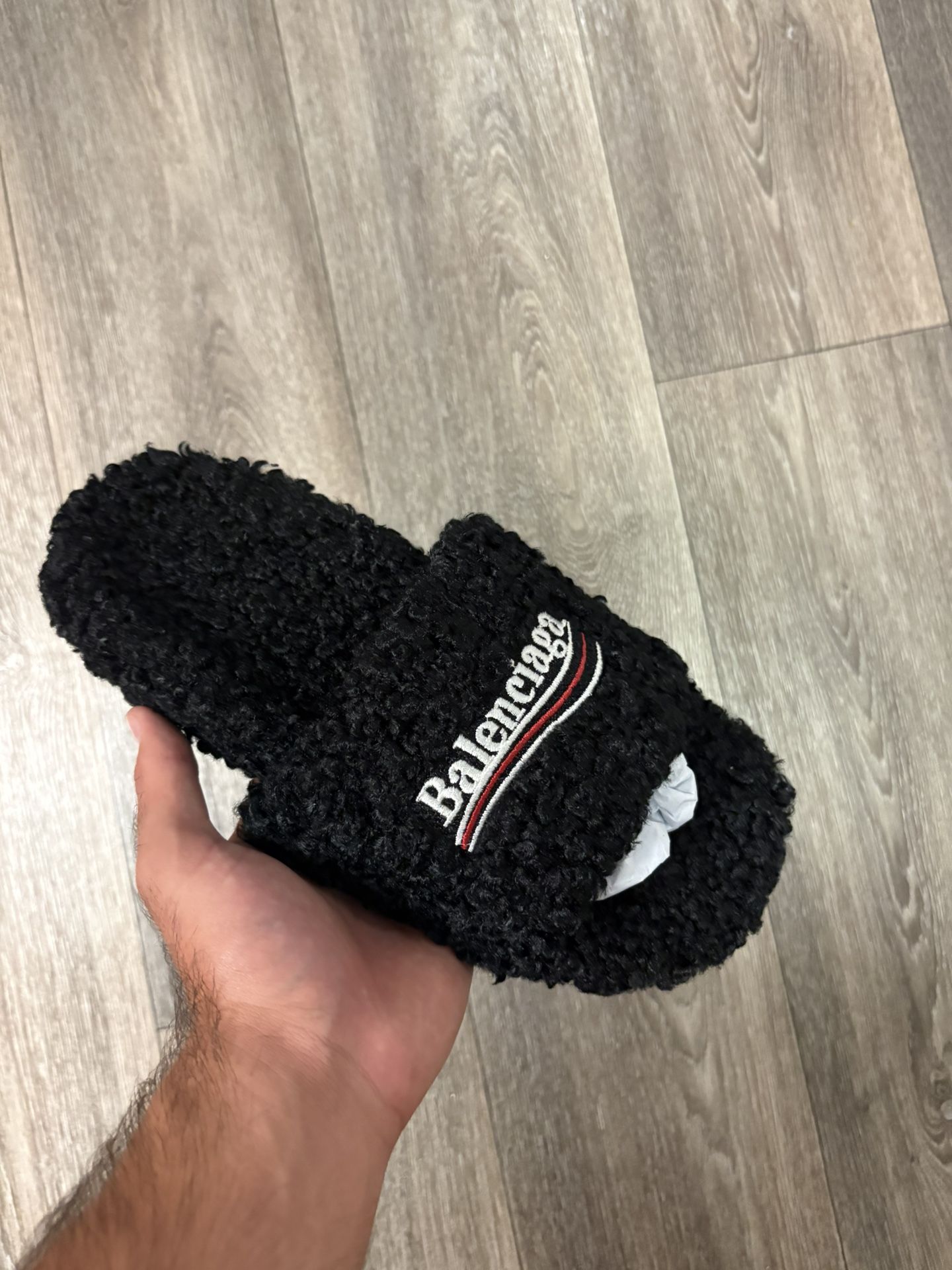 Balenciaga Fur Slides