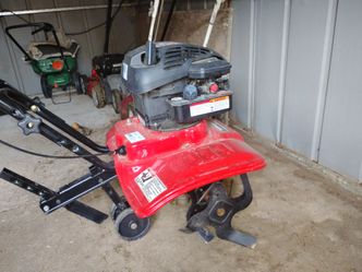 Two Gas-Powered Rear Tine Tiller