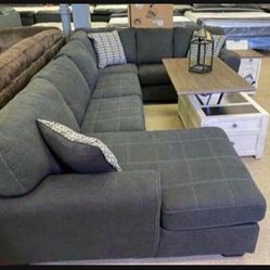 Sorenton Slate U Shape Huge Sectional 👉 Living Room ✅ Fastest Delivery 🚚  Showroom Available 🌟