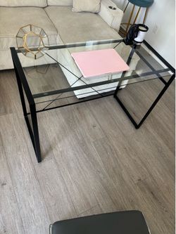 Glass desk