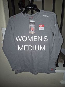 ARIAT FRC WOMEN'S DRI FIT GREY PULL OVER SHIRT