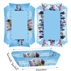 Zootopia Kids Birthday Party Supplies Set6+6