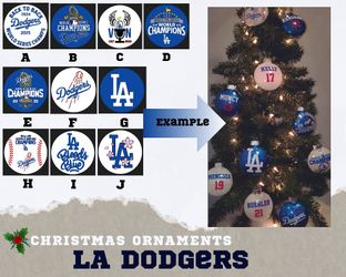 Dodgers Custom Ornament 💙