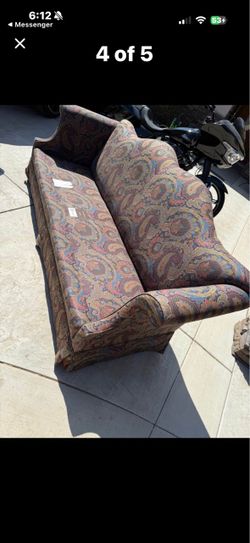 Paisley Upholstered Sofa Couch