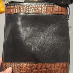 Vintage Brahmin Leather Crossbody Bag, Read Description 