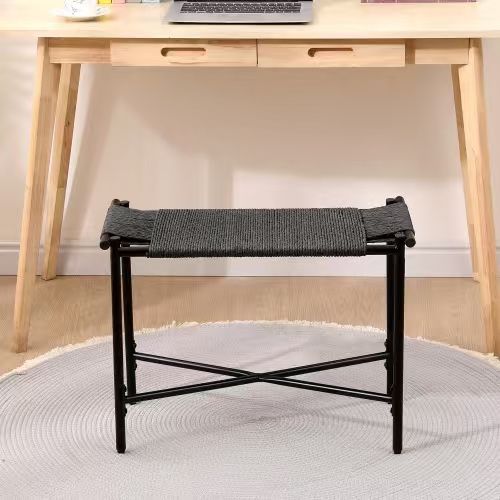 Paper Rope Foot Rest Ottoman