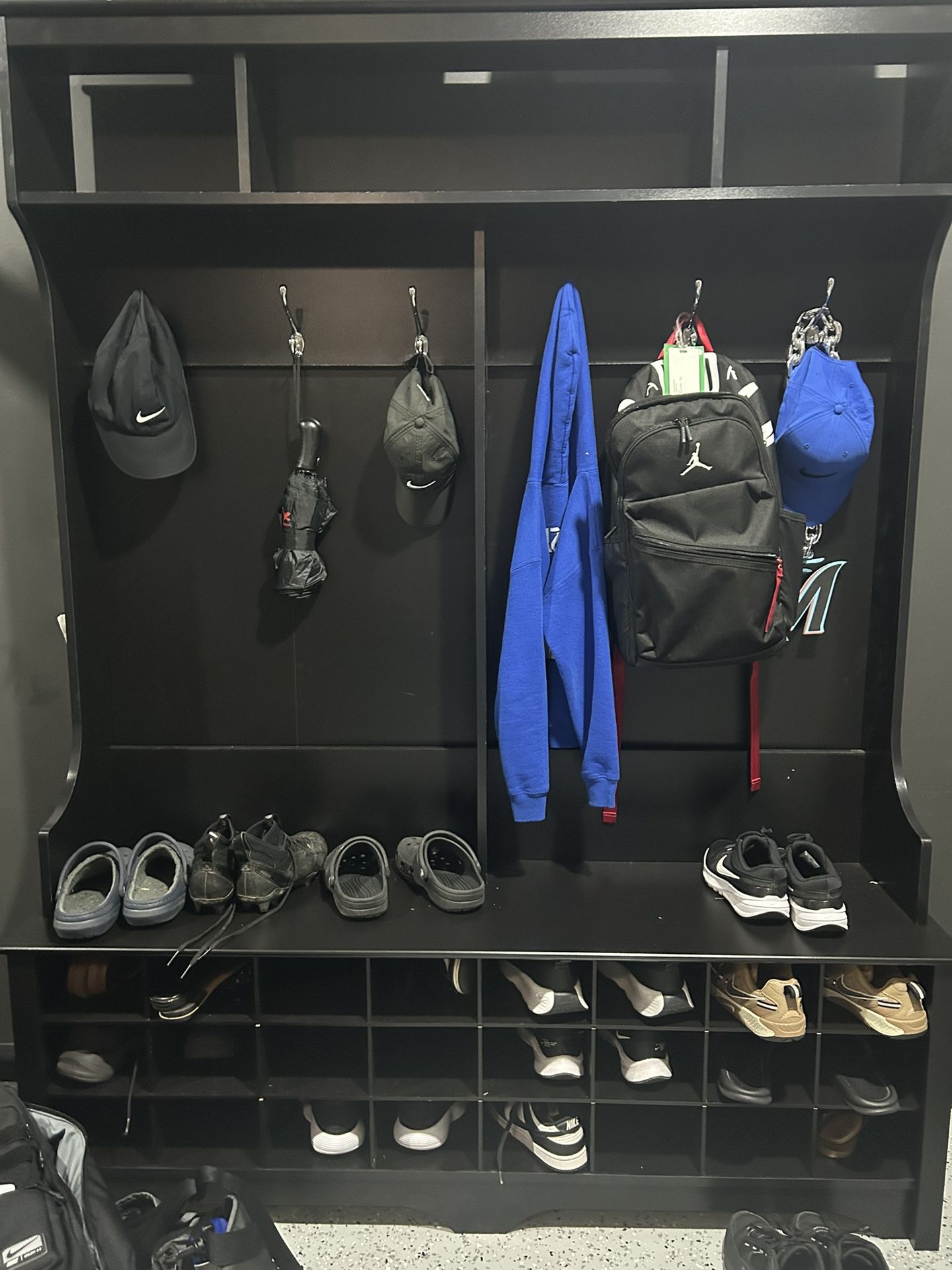 Hall Tree Shoe Cabinet Storage