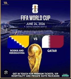 FIFA World Cup Qatar and Bosnia