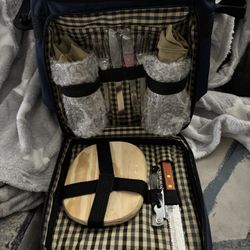 Jacinto Picnic Cooler Bag For 2 NWT Picnic Set