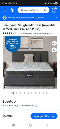 Beautyrest Vaughn Mattress (Available in Medium, Firm, and Plush)