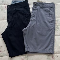 Men’s Dress Shorts. Size 28. $14 for Both Pairs