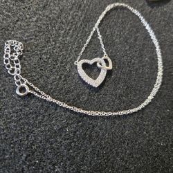 18"Sterling Silver Heart