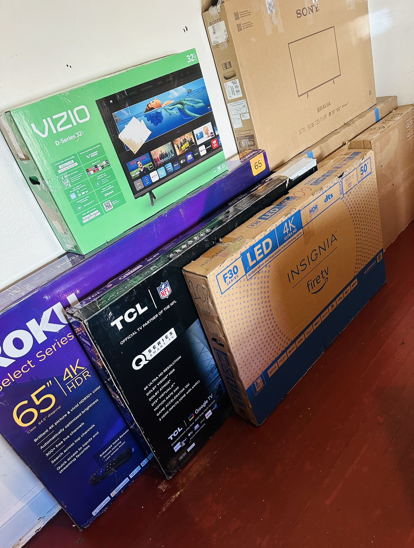 🏈SMART 4K TVS FOR SUPERBOWL LVIII (CLICK & SWIPE RIGHT TO SEE MORE PICTURES!) PK UP OR DLVRY