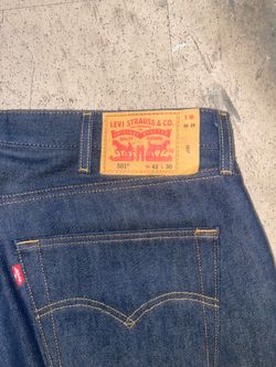 3 pairs of Levi’s 501s Blue and Black 42 waist Grey one 44 waist
