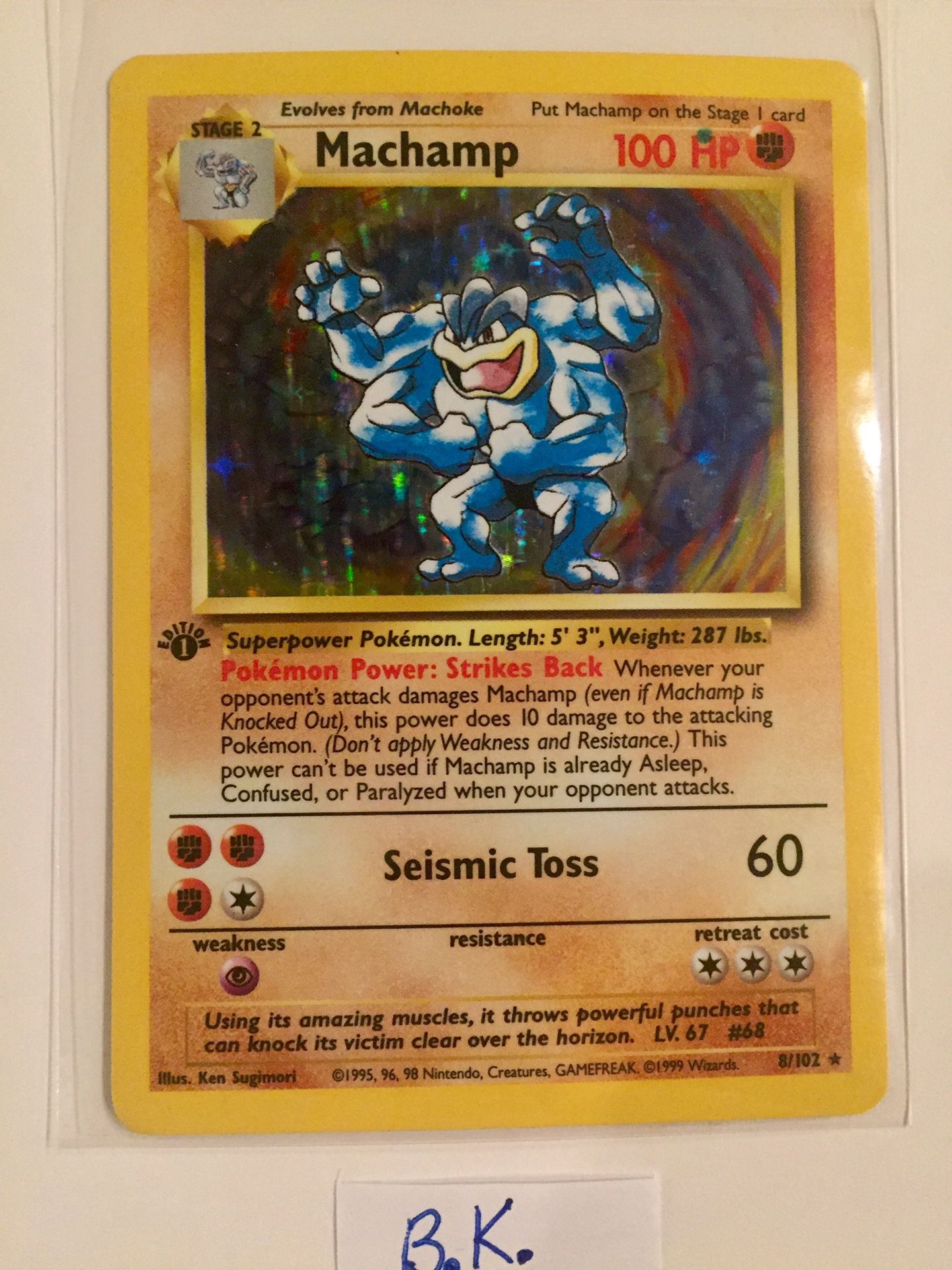 Machamp Pokemon Card #8/102