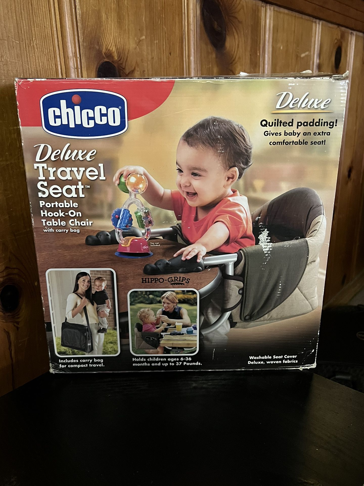 Chicco Deluxe Travel  Seat  Portable  Hook - On Table Chair