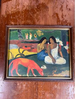 Vintage Framed Paul Gauguin Arearea Art Print – Tahitian Wall Decor