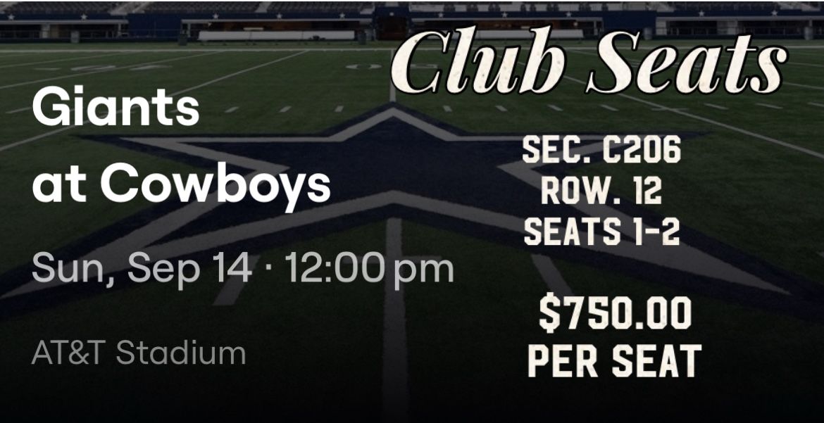Cowboys vs Giants 
