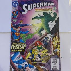Superman #74 Doomsday Justice League of America Dan Jurgens 9.6