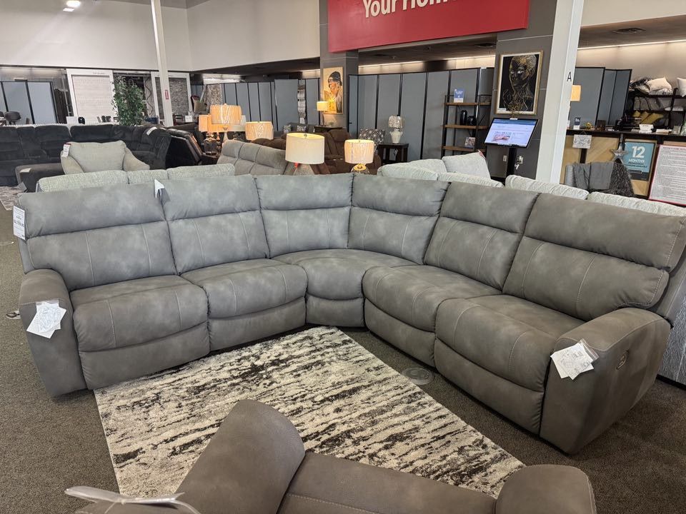 OM• $38 Initial • Brand New Next-Gen Durapella 5 Piece Reclining Sectional