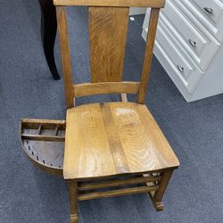 1920-30 S Mission Oak Sewing Rocking Chair