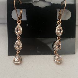 Morganite Dangle Earrings 