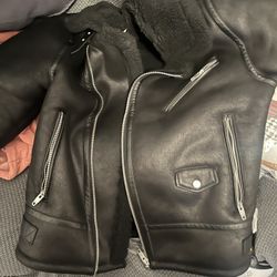 Mens Zara Motorcycle Sherlin Coat (Large)