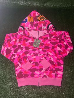 BAPE *A BATHING APE* Zip Up Hoodie 100% cotton SIZE L