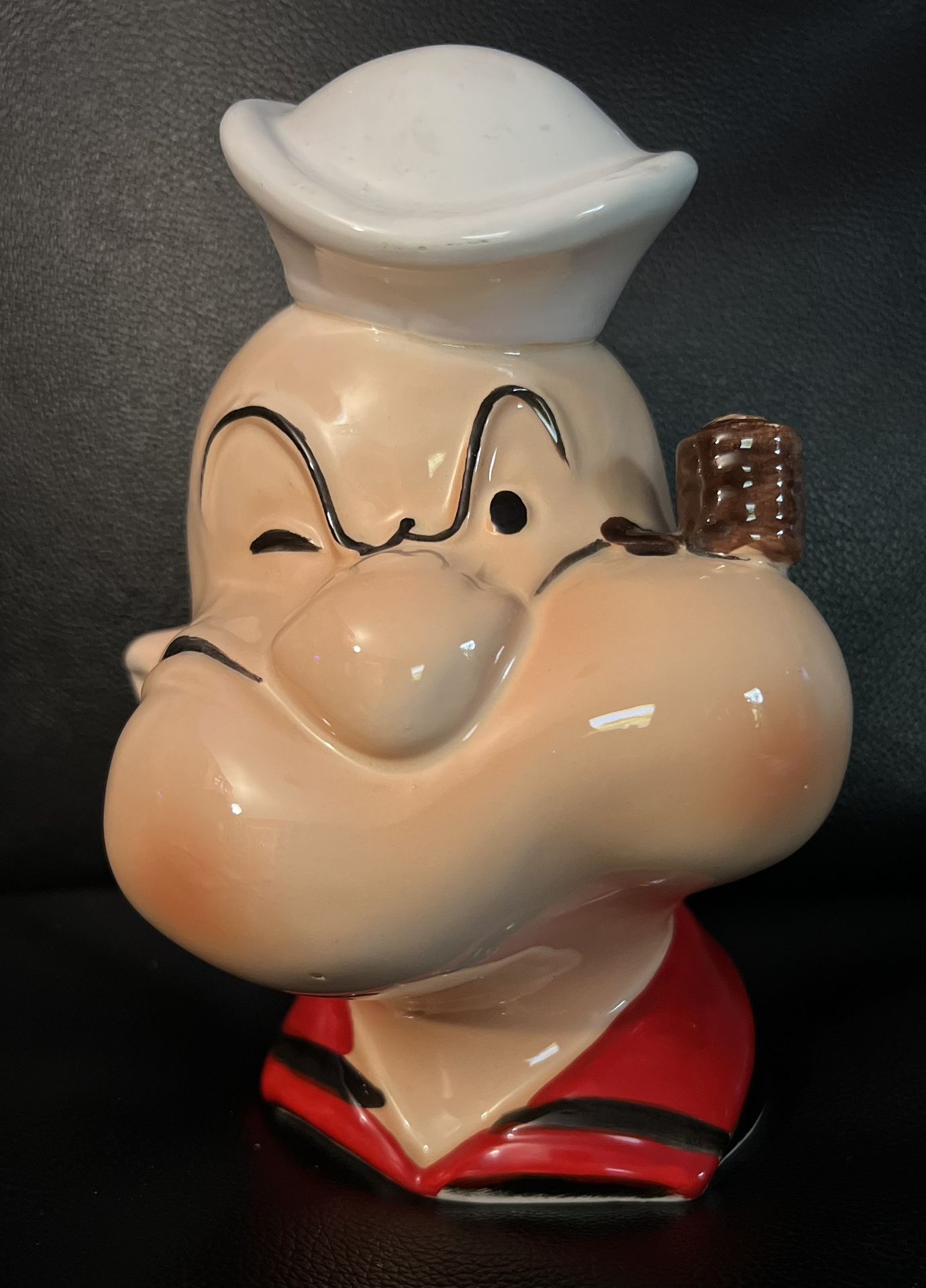 1980 VINTAGE POPEYE CERAMIC PIGGY BANK 45YRS OLD