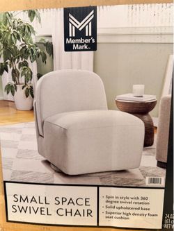 Members Mark Small Space Swivel Chair Brand New In Box