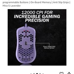 Lilac HK Gaming Mouse Mira-S