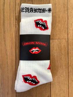 Chrome Hearts Lips Crew Socks