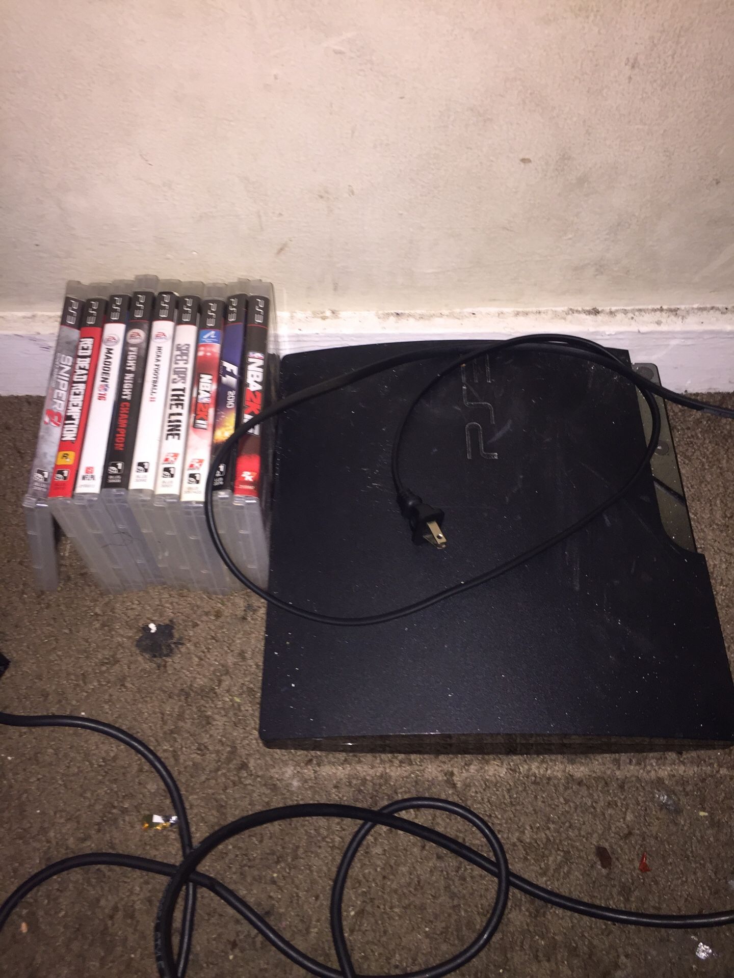 PS3 with Games(no controller)