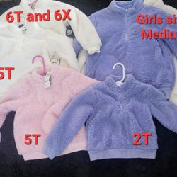 Girls Size And Baby  Jackets Sweaters Super Cozy And Soft