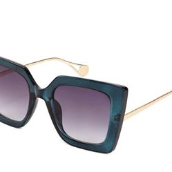 Blue Cat Eye Shades with Pear Design- Brand New