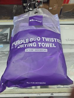 Purple duo twisted towel