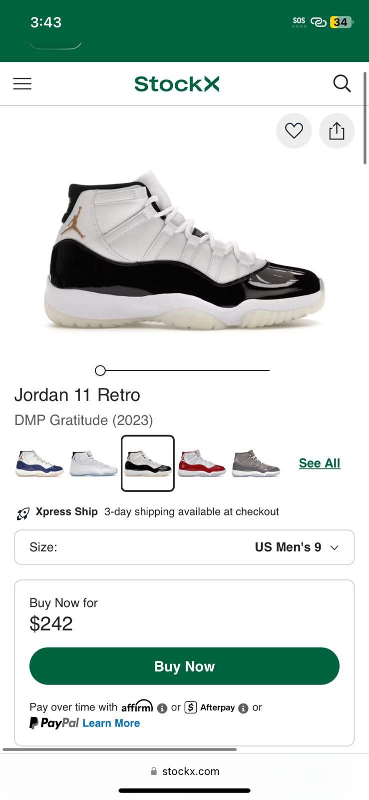 Jordan 11 Retro DMP Gratitude (2023