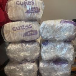 Cuties Size 1 Diapers