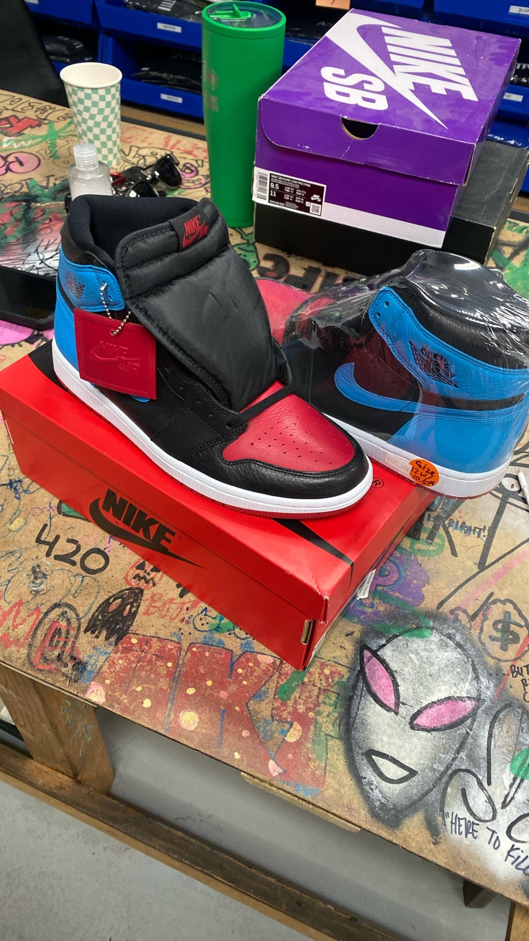 Jordan 1 UNC to Chi Size 12W 10.5M