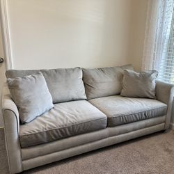 Wayfair Upholstered Sleeper Sofa Queen Grey 