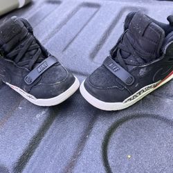 Black Toddler Nike Air Jordan Shoes Size 7C